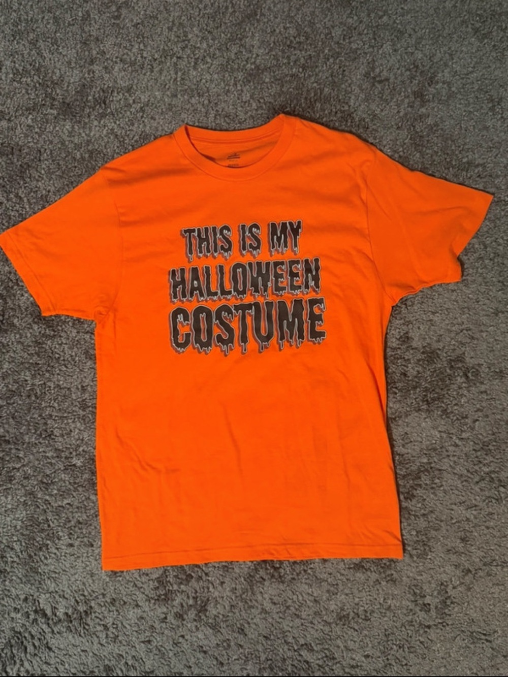 Orange Men’s "This Is My Halloween Costume" T‑Shirt